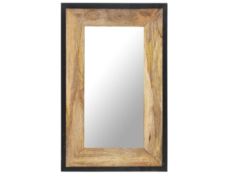 Espelho 80x50 cm madeira de mangueira maciça