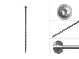 Parafuso Anilha Galvanizado 8.0 X 160 Mm Torx Caixa 50 Peças WOVAR