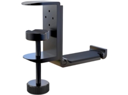 Lurelia Suporte De Secretária Para Headset, Comandos E Acessórios, Para Comandos, Liga De Alumínio, Preto, Acabamento Funcional