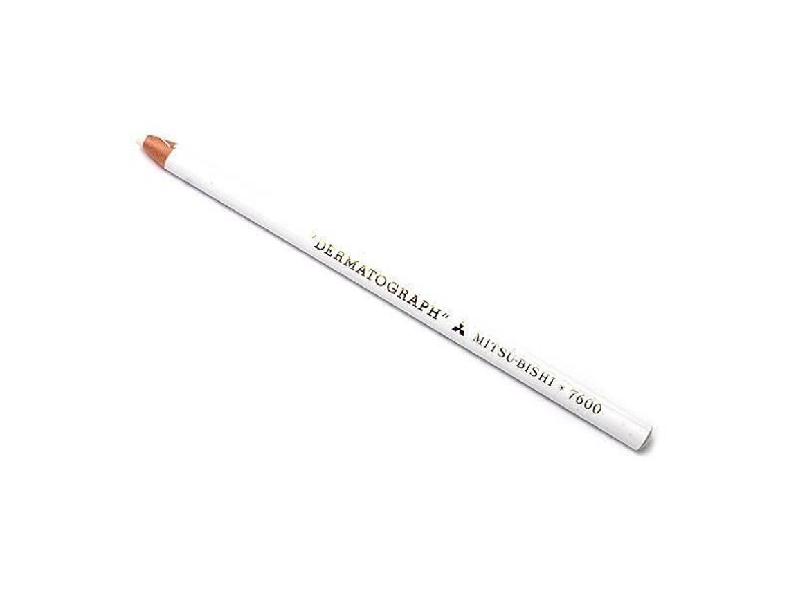 Dermatograph 7600 Lápis De Graxa Multissuporte Tamanho Fácil Branco Uniball