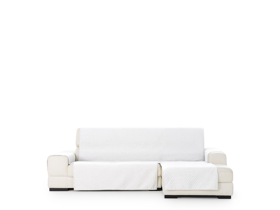 Capa para chaise longue de braço curto direito EYSA SILVER Branco 100 x 110 x 290 cm