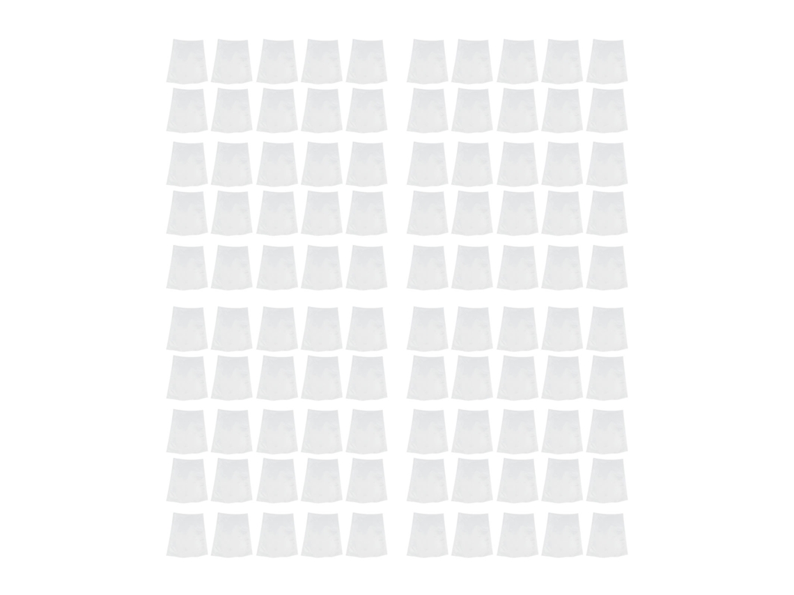 100 Unidades De Sacos A Vácuo Transparentes Texturizados De 20x30cm Para Selagem E Conservação De Alimentos