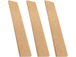 Popetpop Conjunto De 3 Tiras Cortiça Natural Para Decoração Parede Sem Moldura, Ideais Para Escritório E Colocar Fotos