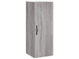 Wall Mounted Cabinet, Wall Mounted Cabinets Vidaxl Cinzeto Madeira Processada (n/a)