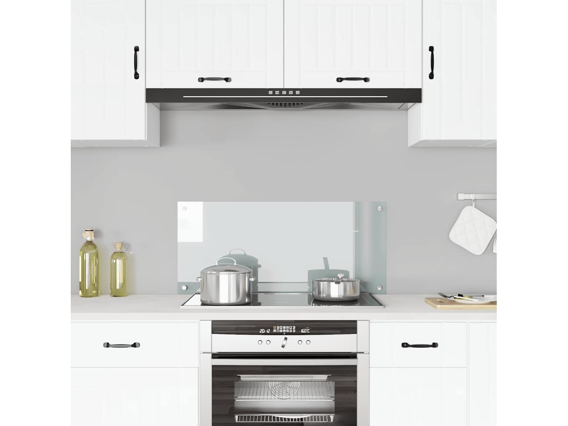 Vidaxl Painel Anti-salpicos Cozinha 90x40 Cm Vidro Temp. Transparente