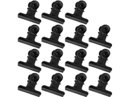 Clipes De Metal Preto Para Notas, 63mm, Para Escritório E Casa, 15 Peças Clipes De Fixação Resistentes Para Documentos