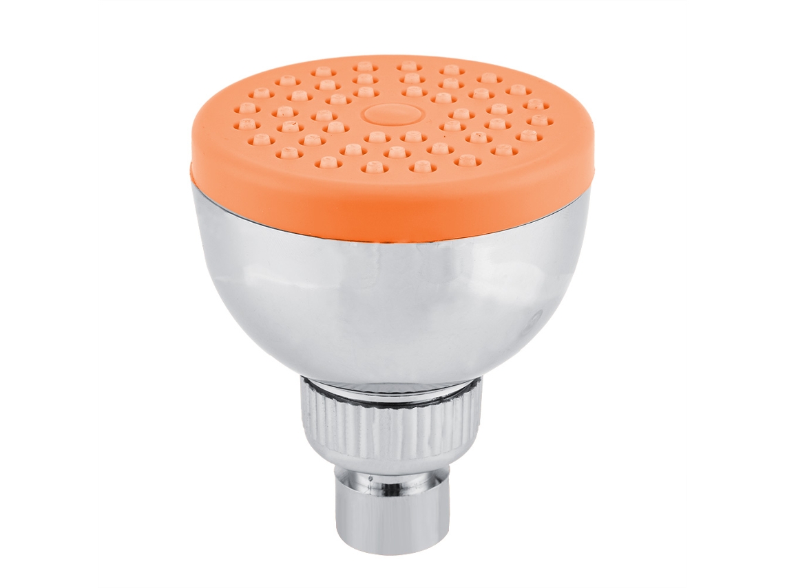 Chuveiro cromado simples G1/2 para banheiro residencial (laranja)