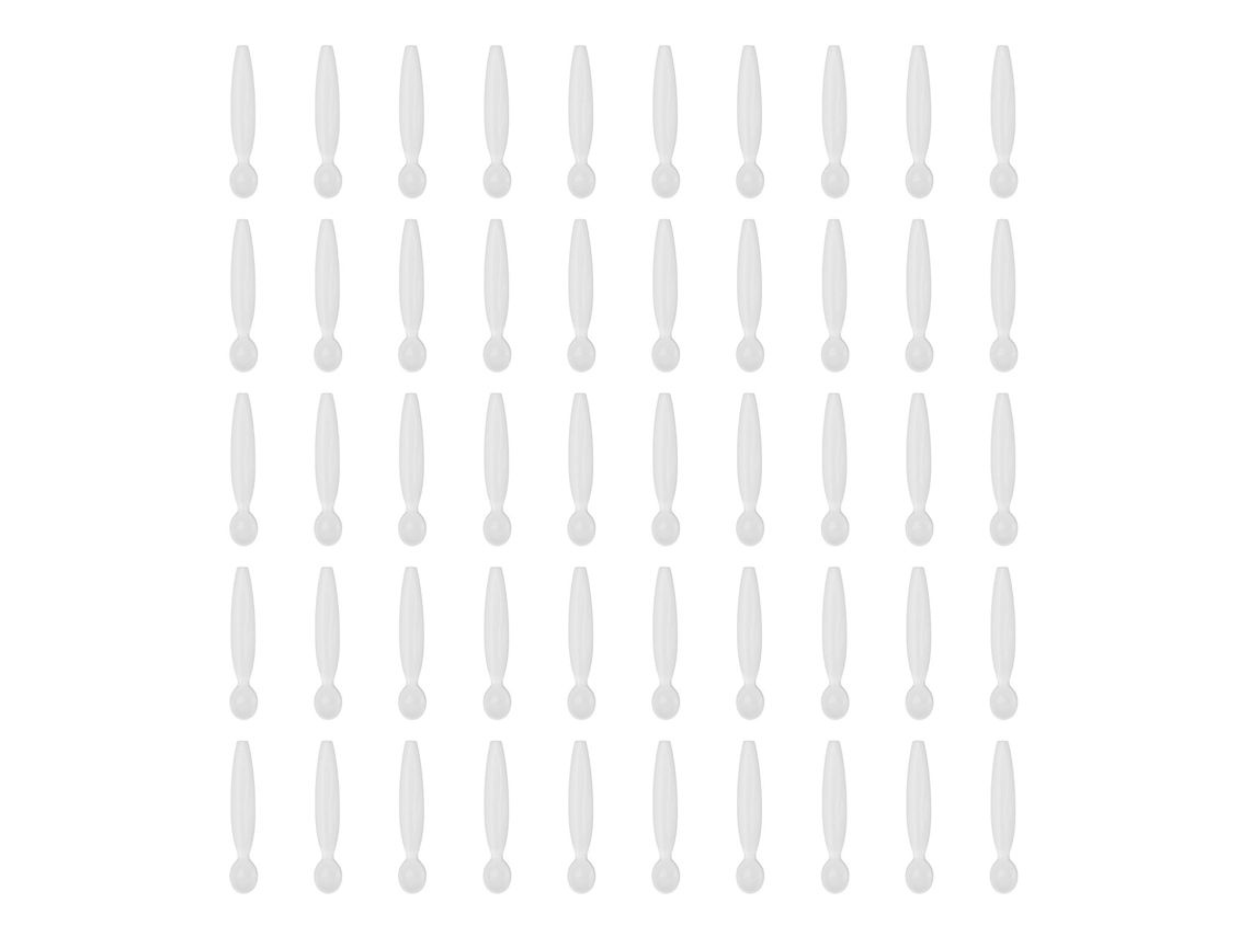 50pcs Espátulas De Maquiagem Com Ponta Redonda Reutilizáveis Para Creme Facial Máscara E Cuidados Com A Pele Portáteis