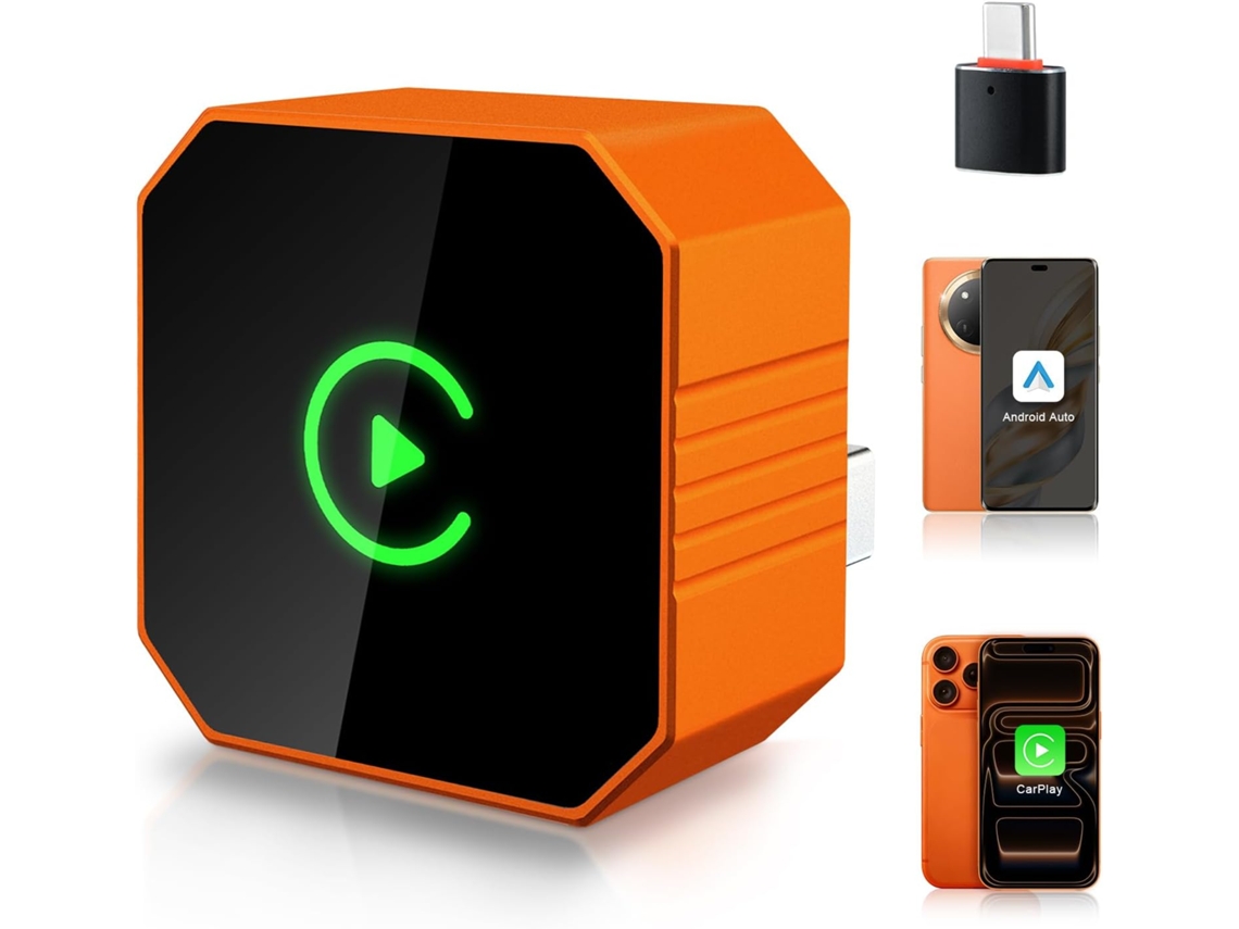 Adaptador Carplay Sem Fio 2 Em 1