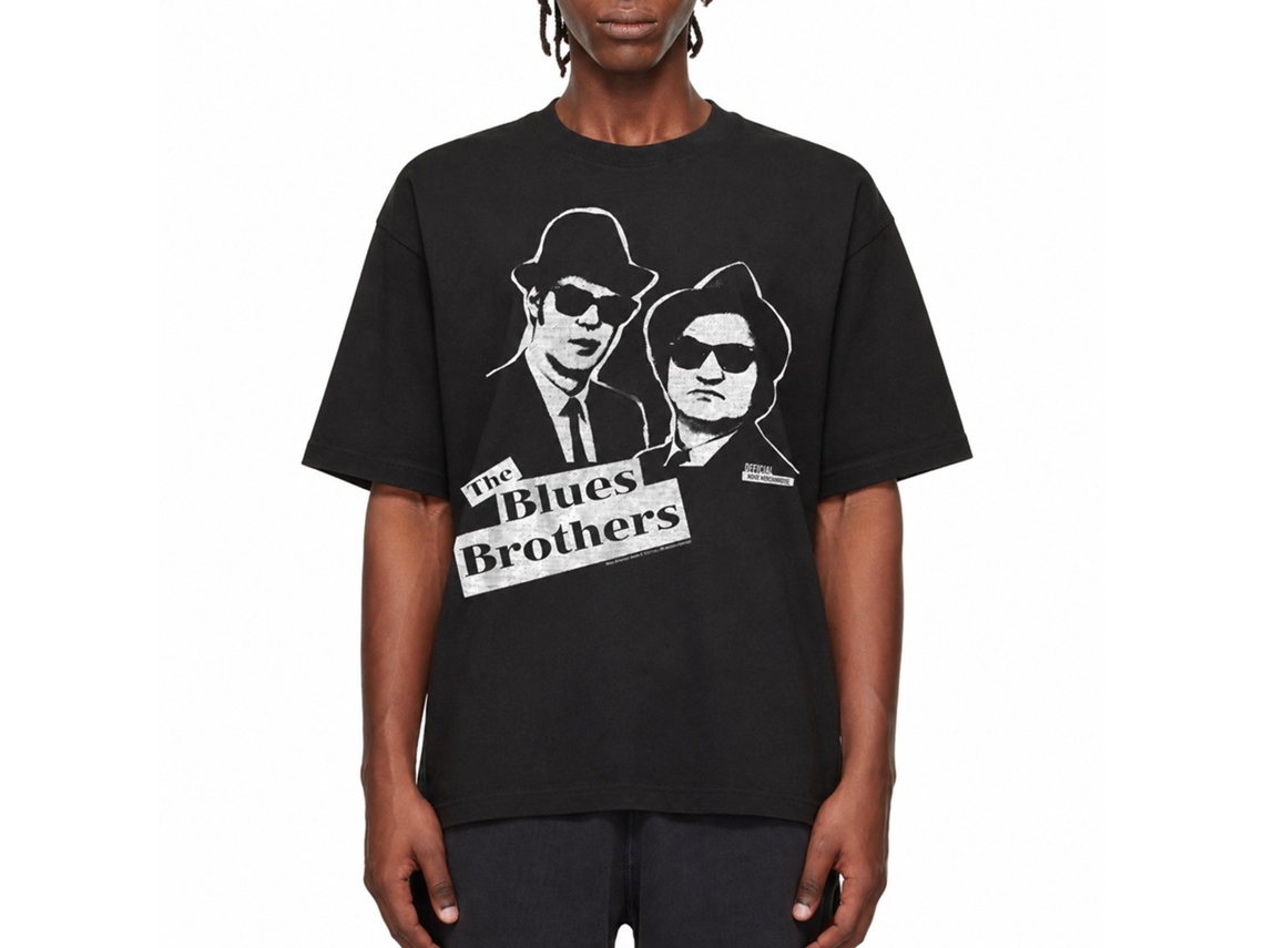 Rockinstone The Blues Brothers Movie Black Adult T-shirt Size:s