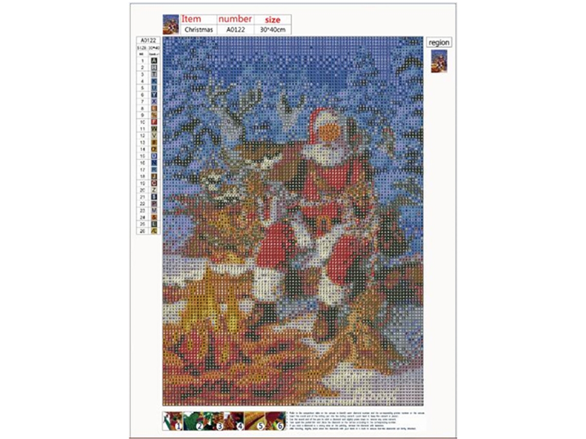Laxiscreed Pintura De Diamante Artesanal Natal Com Tema Animal 5d, Diy E Completa