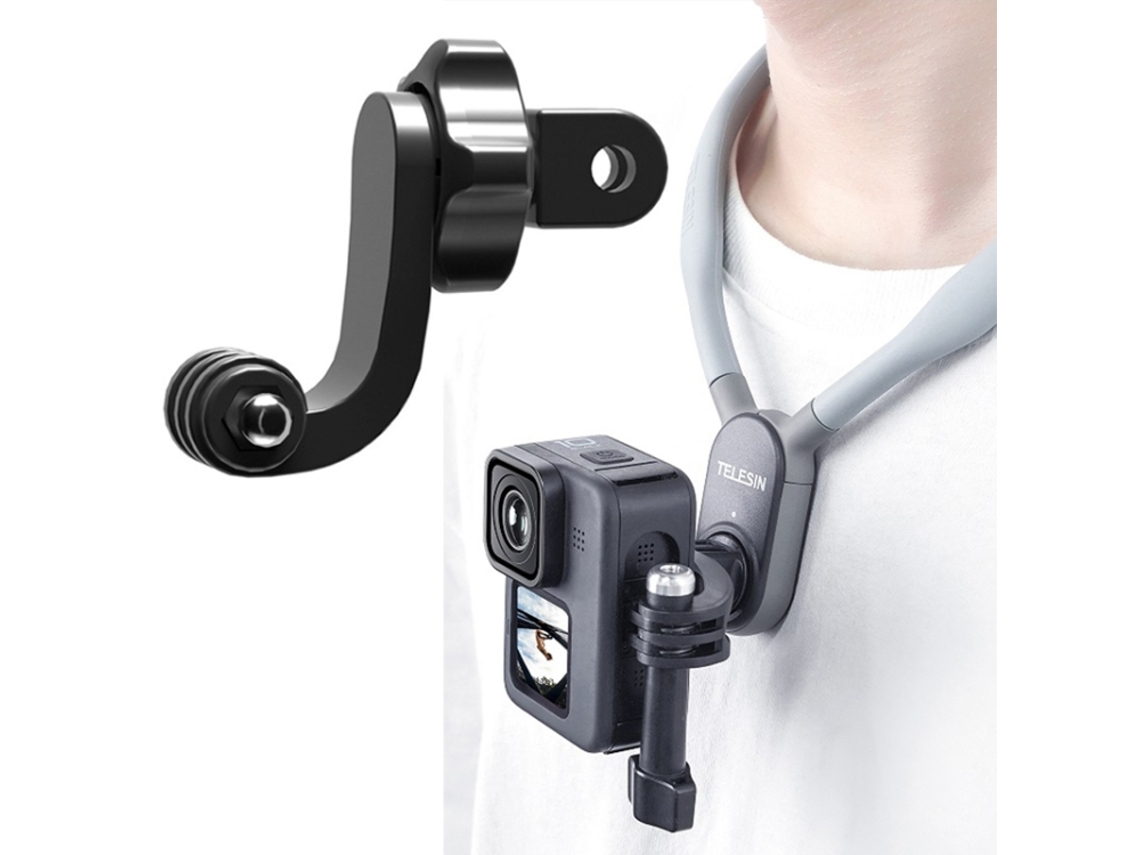 Braço Flexível Universal Centralizado Telesin Para Câmeras Esportivas Gopro Hero11 Black / Hero9 Dji Osmo Action 3-aquaforge
