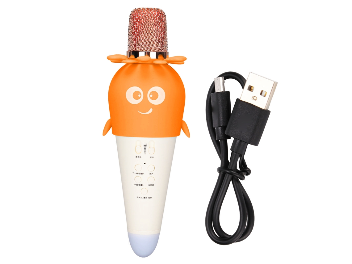 Microfone Bluetooth Sem Fio LAXISCREED Amarelo