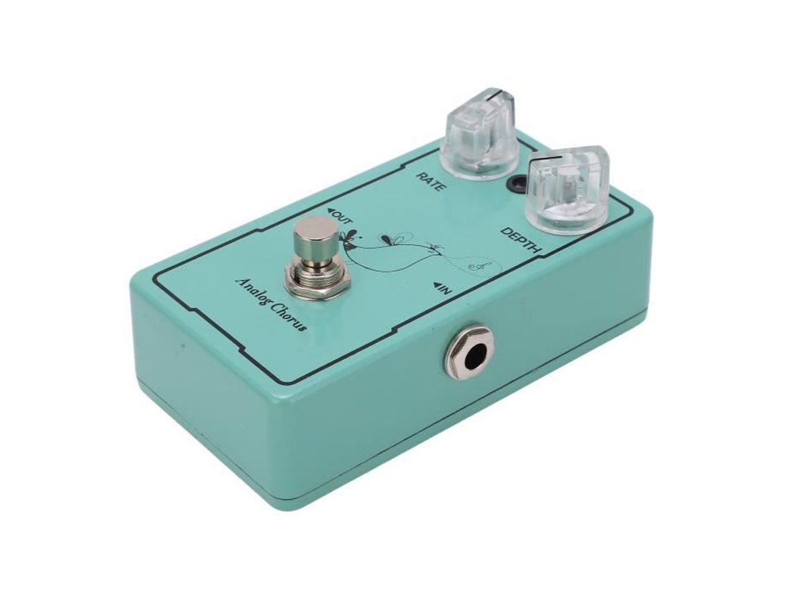 Pedal de Efeito de Coro Analógico Chorus Pedal de Efeito de Guitarra 604 Acessório de Instrumento de Reverberação de Overdrive Único