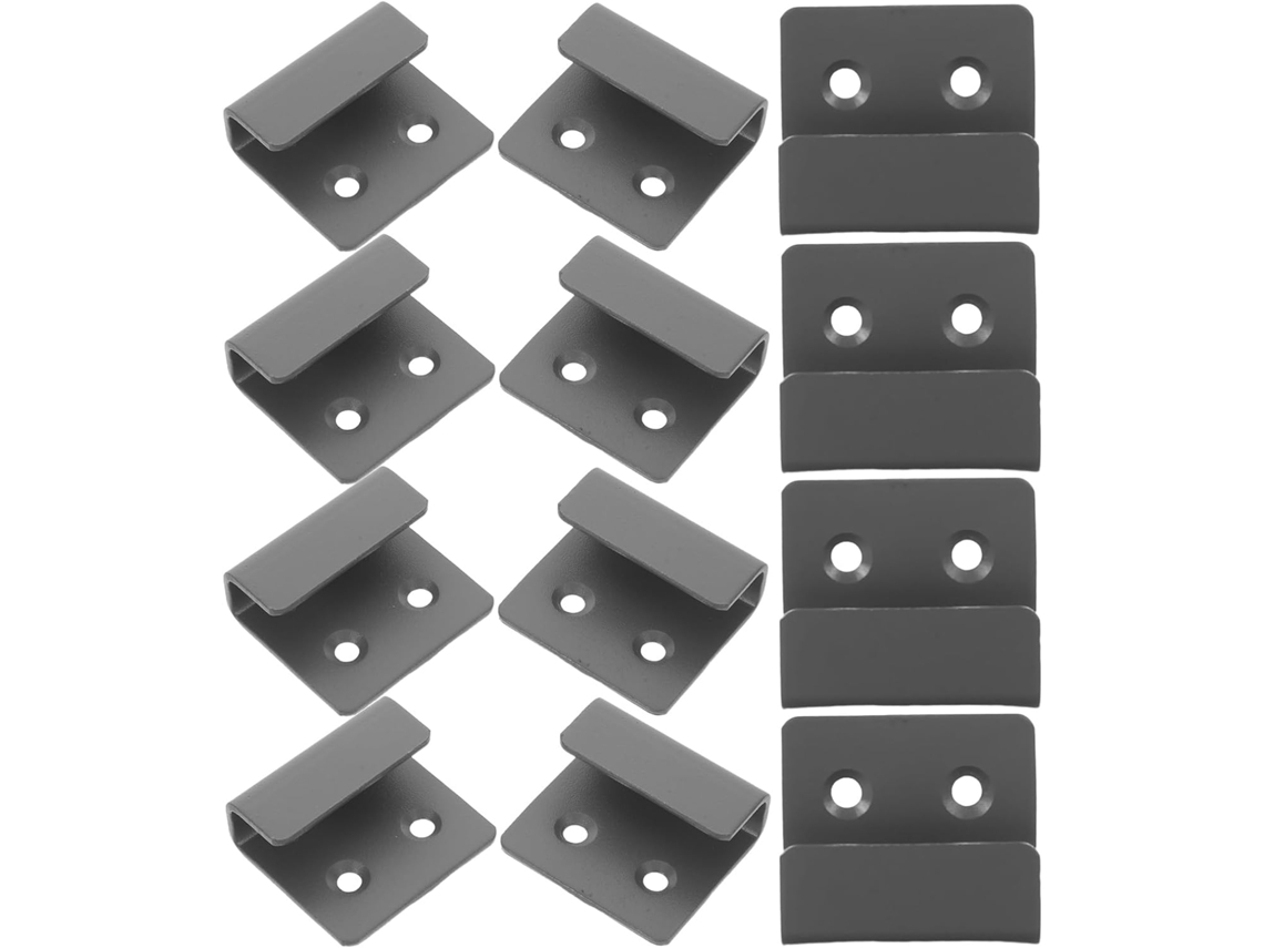 Suportes Pendurar Azulejos Cerâmicos Garneck, Aço Inoxidável, 20 Peças, Gancho Plano Em J Painéis, 10mm, Cinza