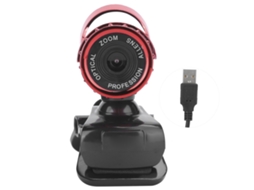 Câmera Web Hxsj Lg68 Com Microfone Absorvedor De Som Câmera Usb Hd Para Ensino, Conferência E Transmissão Ao Vivo Vermelha