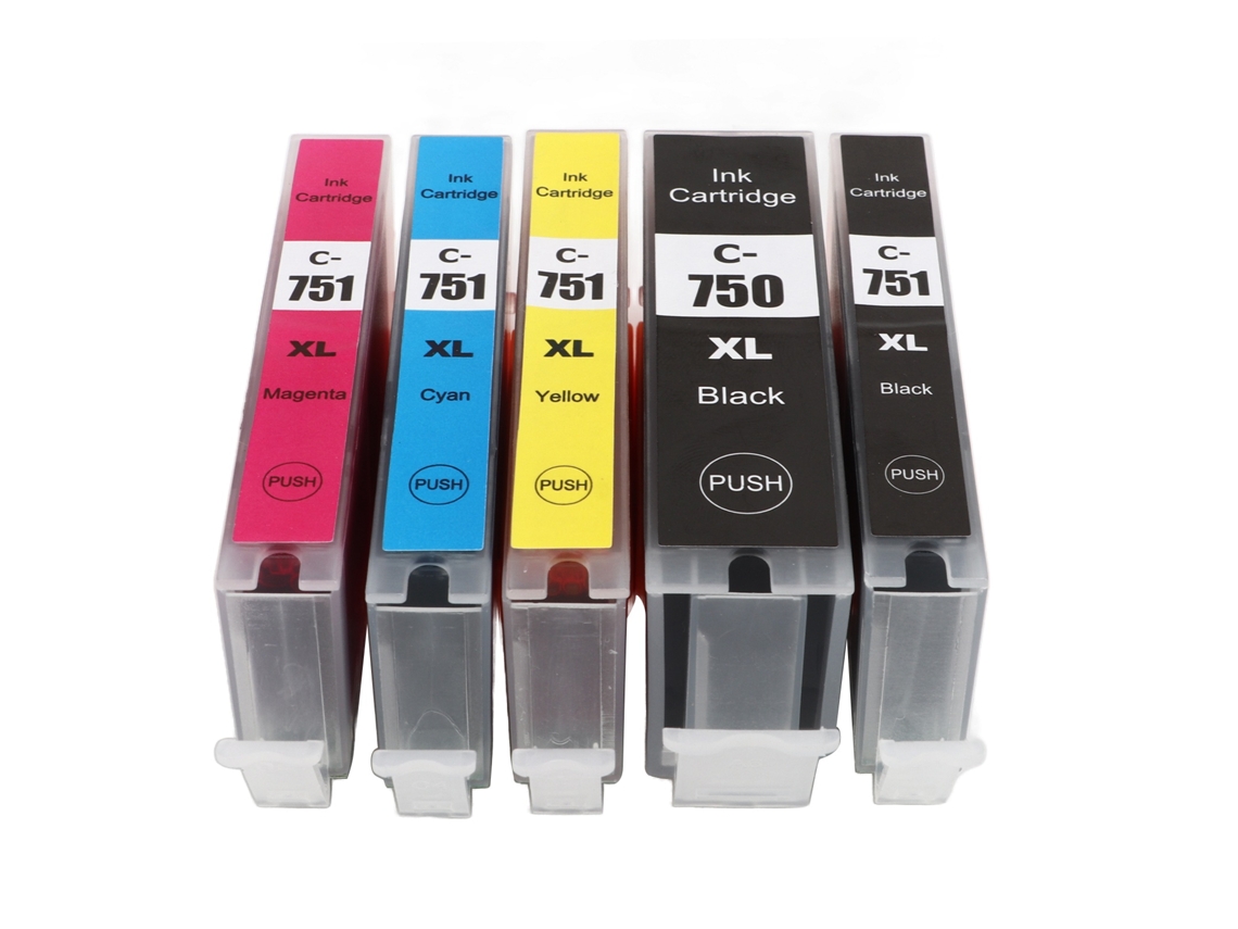 Cartucho de Tinta para Impressora Pixma Mg5470 Mg5670 Mg6370 5 Cores