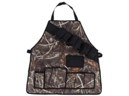 Avental Camuflado de Tecido Oxford 600d com Bolsos, Impermeável para Churrasco e Jardim | S/MARCA