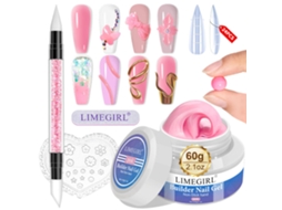 Novo Kit De Gel Para Unhas De Extensão Não Pegajoso, Para Esculpir E Modelar Unhas Sólidas.rosa