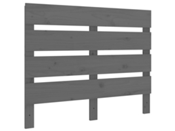 Cabeceira de Cama 100x3x80 Cm Pinho Maciço Cinza MAISON EXCLUSIVE
