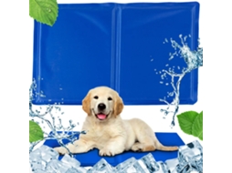 Tapete Refrescante, com Gel, em Poliéster, para Cães e Gatos, 40x50 Cm, Azul AQUAFORGE