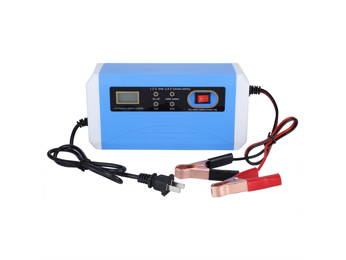 Carregador de Bateria EOOCOO com reparo por pulso 12V/24V, plugue EUA