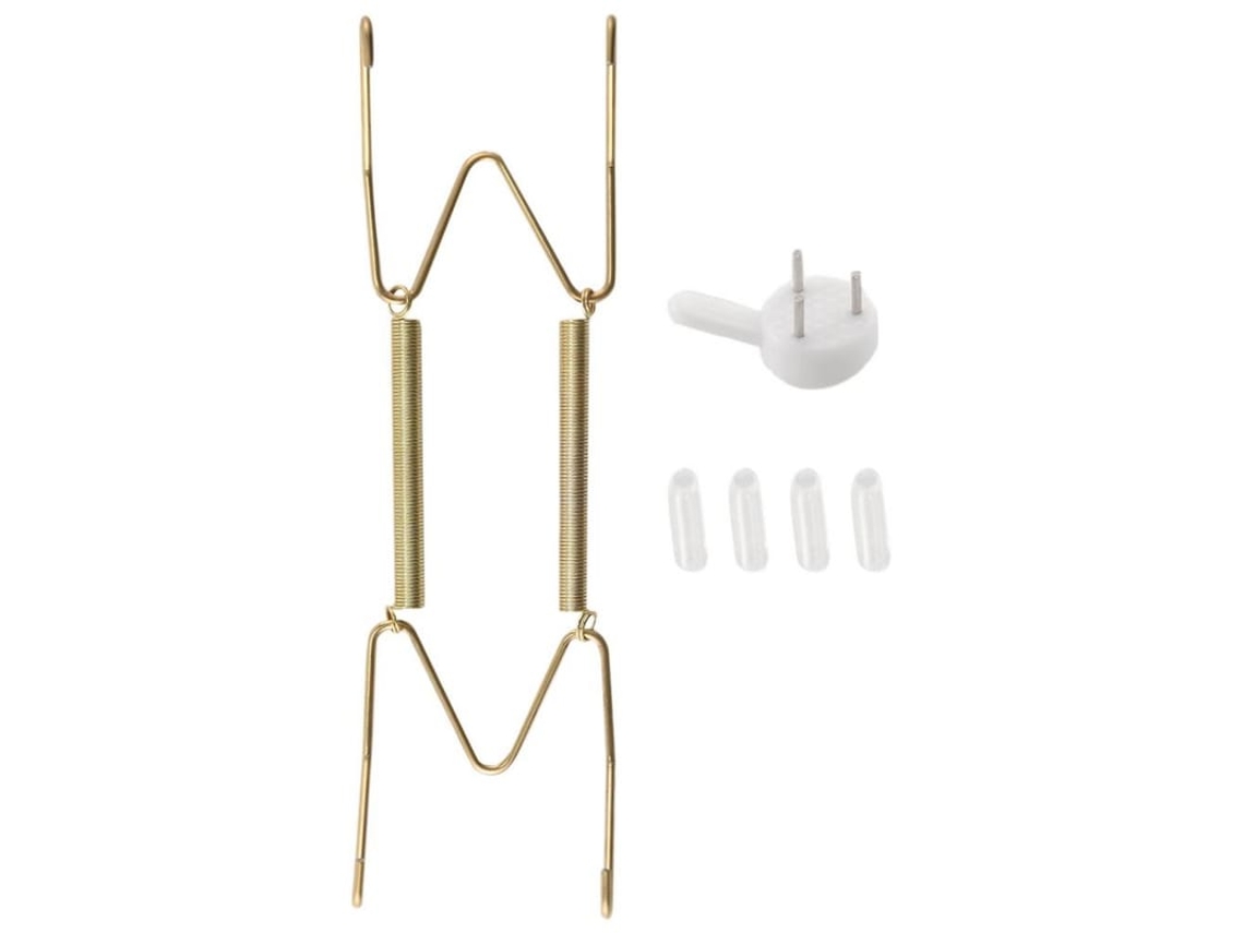 2026-10 Suportes De Pratos De 15 Cm E 10 Ganchos De Parede, Para Pratos Decorativos De 5-7 Polegadas, Ouro Oro