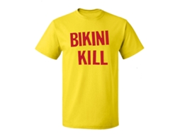 Camiseta Bikini Kill Yellow Flyer ROCKINSTONE Unissex Adulto Mais Vendida Tamanho: M
