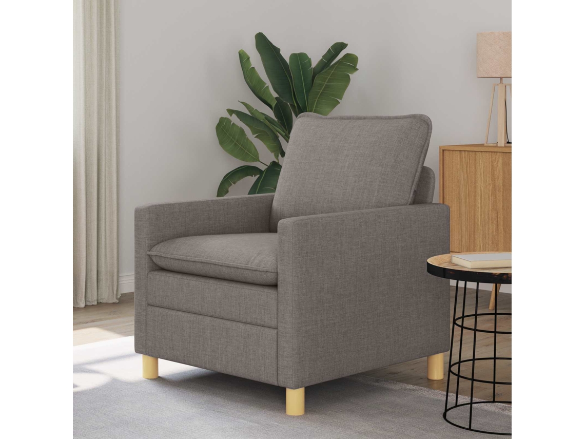 Vidaxl Sofá Cinzento-acastanhado 76 X 81 X 87,5 Cm Tecido