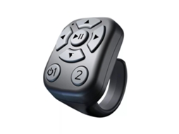 Função de anel TikTok com Bluetooth para virar páginas, controle remoto de vídeo e música com cartão de obturador de câmera, compatível com Slowmoose