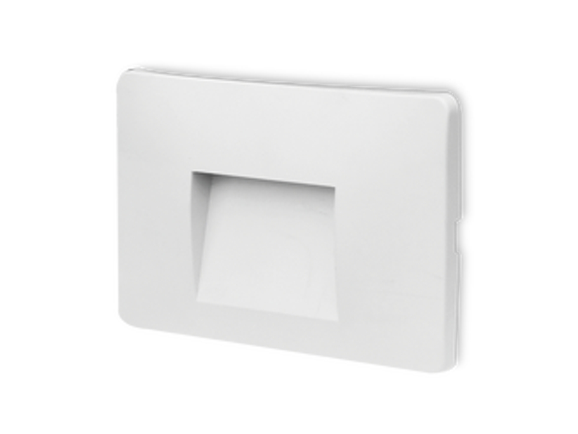 Vektab3 Parede Quadrada Branca Mancha 3W 3000K Ip65 BRAYTRON