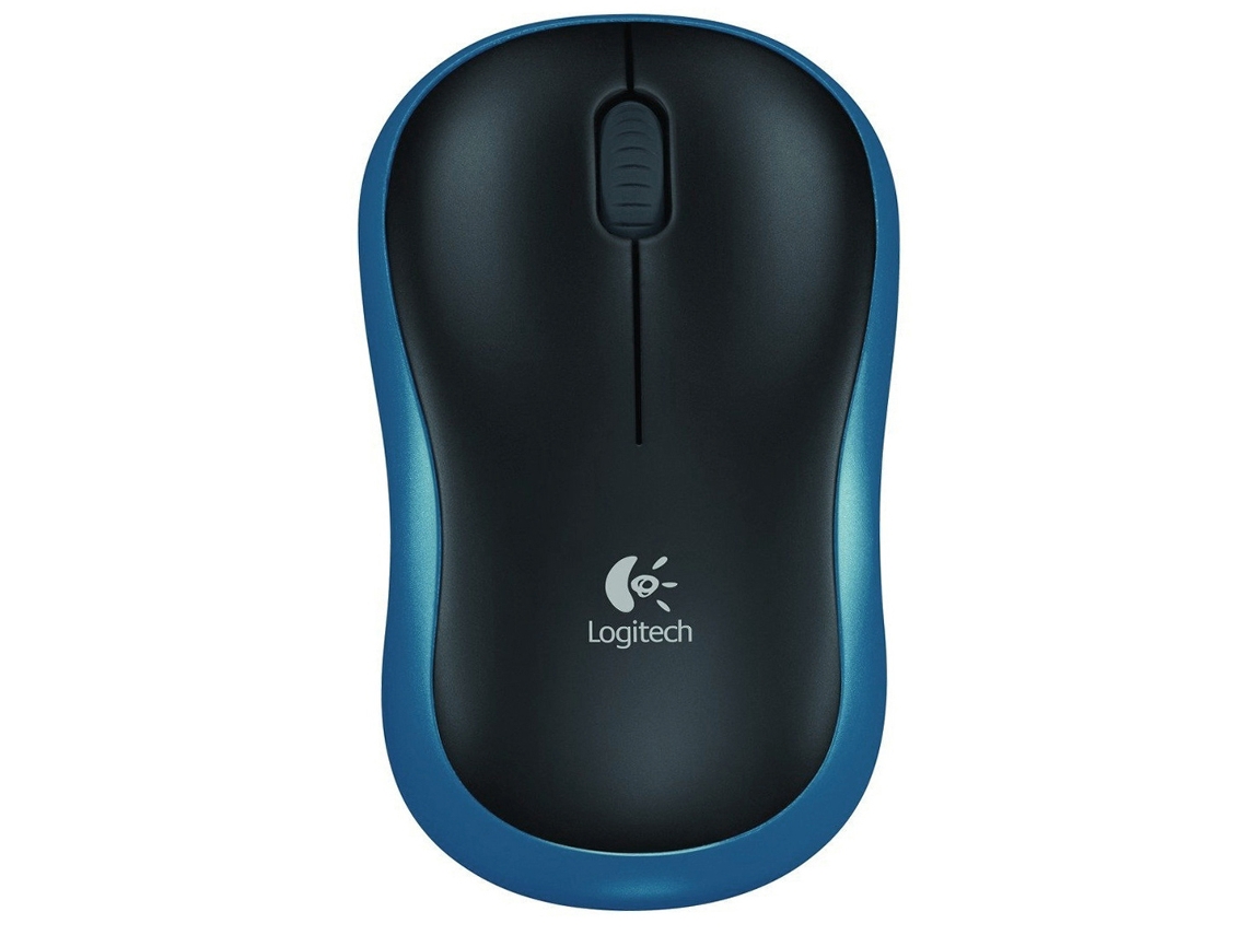 Rato LOGITECH M185 (Wireless - Casual - 1000dpi - Azul)