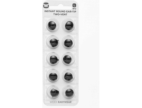 Widex COSELGI Pontas Auriculares Cúpula Ponta Alto-Falantes Tubo Fino Easywear Ponta Auricular Instantânea Redonda com Duas Aberturas L