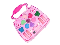 Primerox conjunto de Maquiagem de Brincadeira Princesa para Meninas Portátil com Bolsa de Armazenamento
