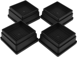 Conjunto De 4 Elevadores Móveis Para Cama, Em Borracha Resistente, Com Design Antiderrapante E Ótima Estabilidade Para