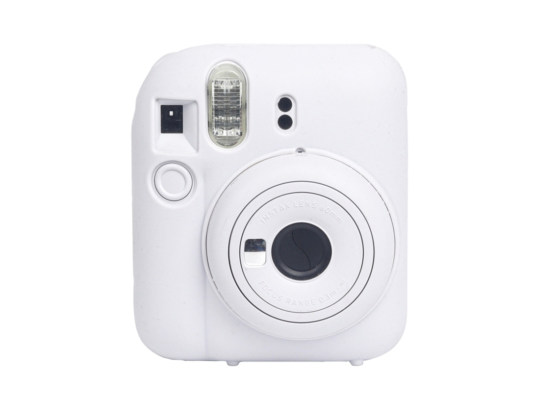 Capa Protetora De Silicone Macio Para Fujifilm Instax Mini 12 Branca