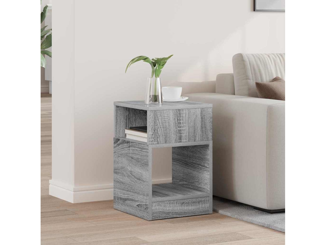 Vidaxl Mesa De Apoio Cinza Sonoma 30,5 X 30 X 45 Cm