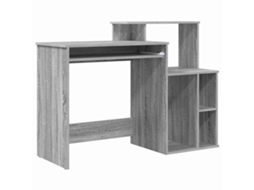 Conjunto 1 Mesa De Casa Vidaxl Cinzento Derivados De Madeira (120,5 X 44 X 88,5 Cm)