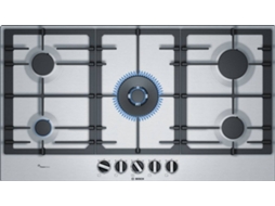 Placa de Gás BOSCH PCR9A5B90 (Gás Natural - 91.5 cm - Inox)