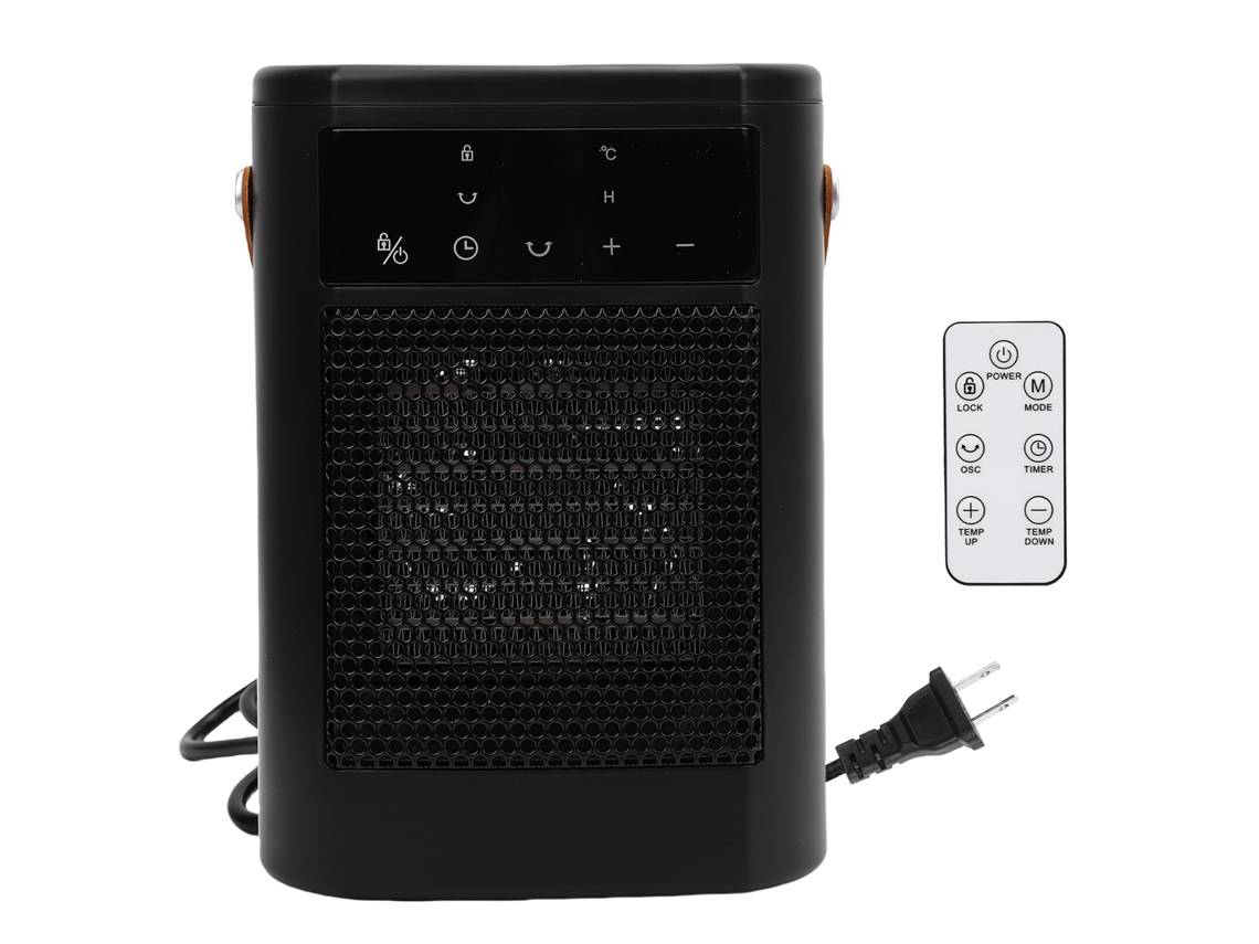 Laxiscreed Aquecedor Portátil Elétrico Cerâmico Ptc Com Display E Controlo Remoto