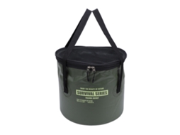Primerox balde Dobrável de Tela com Bolsa Portátil Cesto de Escoamento para Acampamento Pesca Lavagem Verde