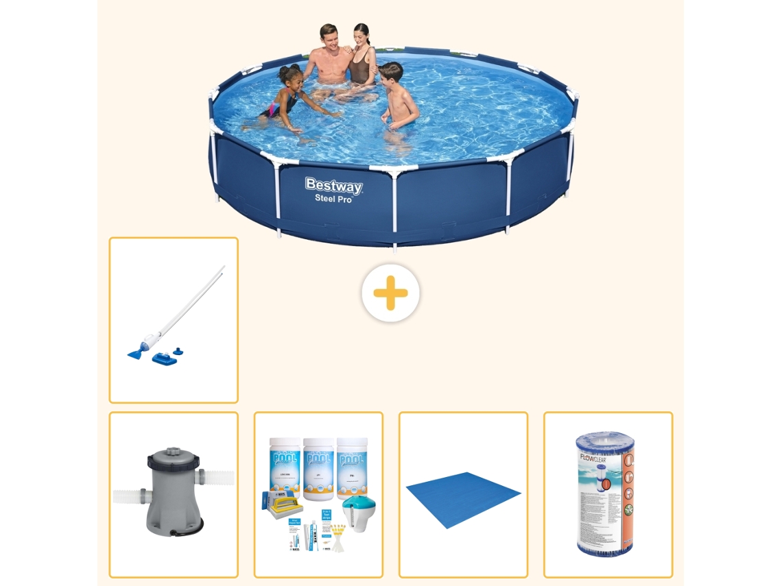 Bestway Piscina Bestway Steel Pro Redonda - 366x76 Cm - 6-peças S22105