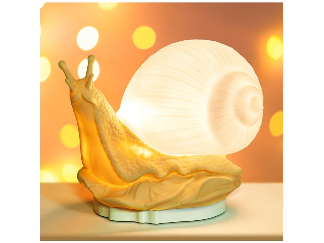 Luminria Noturna Em Formato De Caracol Para Crianas, Luminria Noturna Recarregvel Para Bebs, Luminria Noturna Led Com 24 Cor Aquaforge