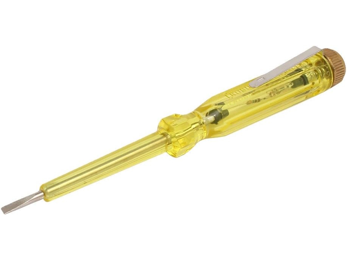 Caneta de Teste Tensão Elétrica com Chave Fenda Cabo Plástico Ac 100 150v CHABERLU