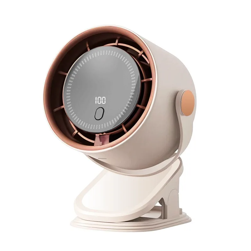 (marrom Claro) Ventilador De Circulação Multifuncional Com Clipe, Ventilador Turbina 3 Em 1, Ventilador Elétrico De Alta Velocidade Com Clipe