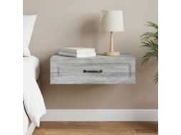Vidaxl Mesa Lateral De Parede Sonoma Cinzento 59 X 34,5 X 17 Cm