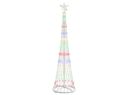 Conjunto 1 Decoração De Natal Vidaxl Multicolorido Metal (51 X 51 X 190 Cm)