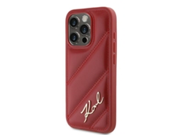 Capa para iPhone 15 Pro Max KARL LAGERFELD Rígida Vermelho
