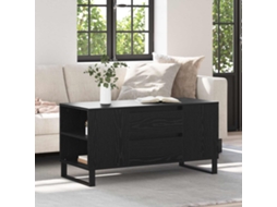 Vidaxl Mesa De Centro Carvalho Preto 102 X 44,5 X 50 Cm