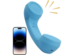 Telefone com Fio Tipo C Retrô com Microfone e Topo SFUSHOS